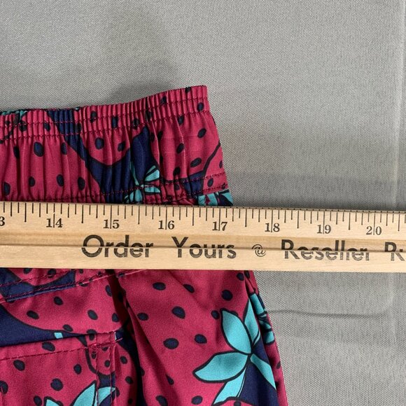 Sovereign Code Swim Trunks L 34β Red Strawberry Print Mesh Lined Drawstring Shor - Picture 3 of 9